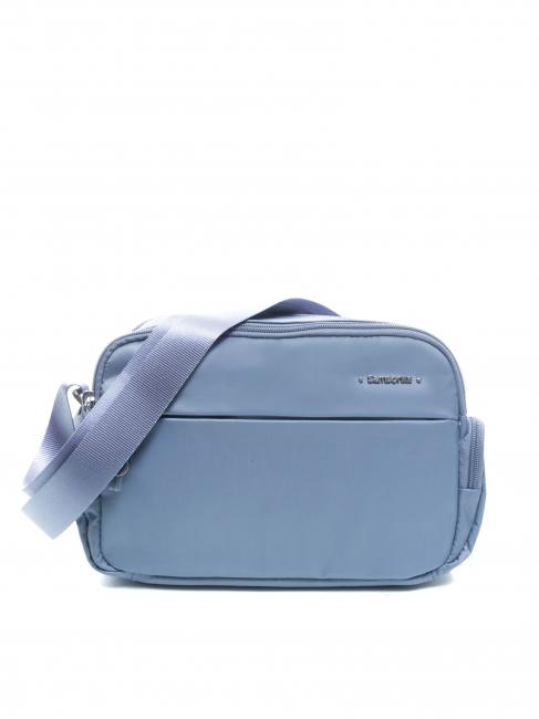 SAMSONITE MOVE 4.0 Kleine Umhängetasche blauer Jeansstoff - Damentaschen
