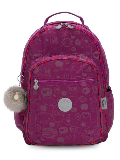 KIPLING SEOUL 15" Laptop-Rucksack Taschenlampe Aussage - Rucksäcke für Schule &amp; Freizeit