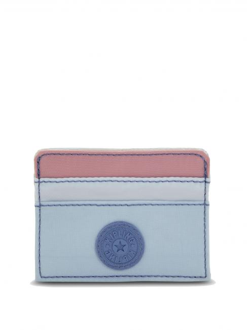 KIPLING CARDY S Flacher Kartenhalter lila blau rosa schw - Brieftaschen Damen