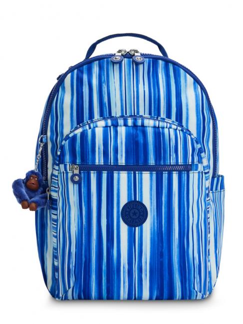 KIPLING SEOUL KIDS 15 "Laptop-Rucksack königliche Streifen - Rucksäcke für Schule &amp; Freizeit