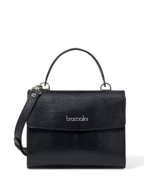 BRACCIALINI ALICIA Ordnertasche mit Schultergurt Schwarz - Damentaschen