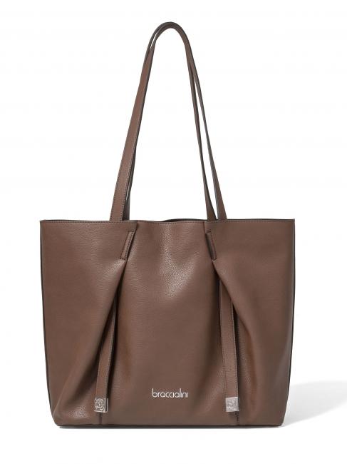 BRACCIALINI GIO Shopper mit herausnehmbarer Pochette Braun - Damentaschen