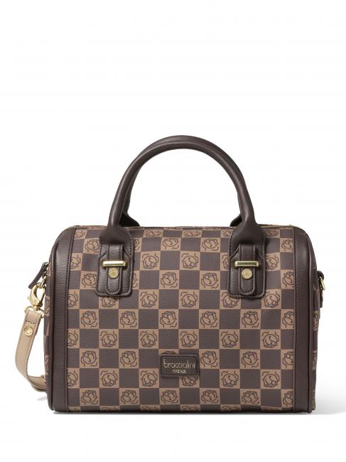 BRACCIALINI MONORANGE Trunk Bag mit Schultergurt Braun - Damentaschen