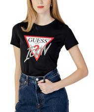 GUESS ICON T-Shirt mit Applikationen jetbla - T-Shirts und Tops f&uuml;r Damen - 1