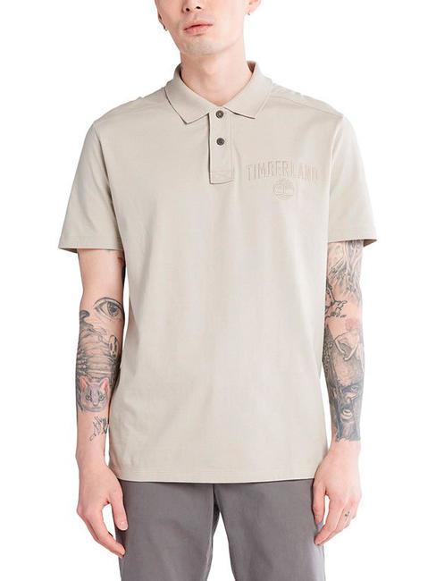 TIMBERLAND EK+ REC.CTN Poloshirt aus Baumwolle mit Stickerei Inselfossil - Herren-Polo-Shirts/Herren-Polo-Shirt/Herrenpoloshirt/Herrenpoloshirts