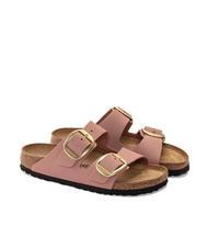 BIRKENSTOCK ARIZONA BIG BUCKLE Slipper aus Nubukleder alte Rosen - Damenschuhe - 1