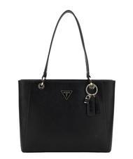 GUESS NOELLE Einkaufstasche aus Saffiano SCHWARZ - Damentaschen - 1