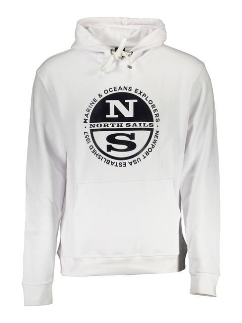 NORTH SAILS Felpamitcappuccio e tasca Sweatshirt mit Kapuze und Tasche Weiß - Sweatshirts Herren