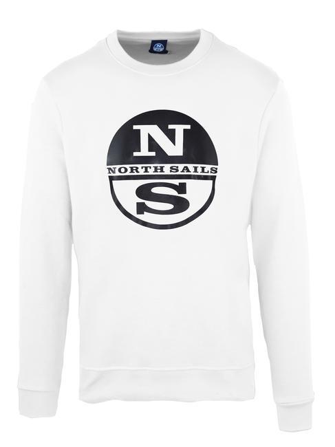NORTH SAILS LOGO PRINT Sweatshirt mit Rundhalsausschnitt Weiß - Sweatshirts Herren