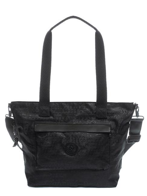KIPLING TAHNEE Umhängetasche mit Schultergurt urbaner schwarzer Jacquard - Damentaschen