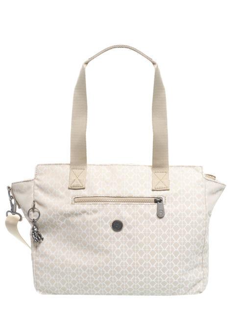 KIPLING DORTHY Umhängetasche mit Schulterriemen Signatur beige - Damentaschen