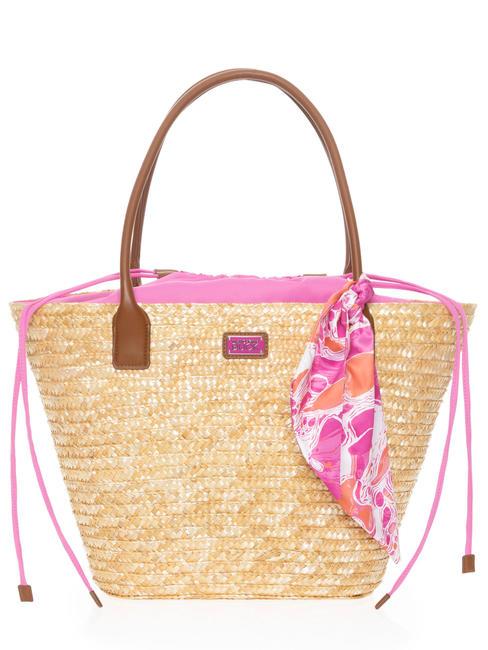 MANDARINA DUCK SEASHELL STRAW Schultertasche rosa Blase - Damentaschen