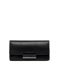 GIANNI CHIARINI LILY Clutch aus Leder mit Schultergurt Schwarz - Damentaschen - 1