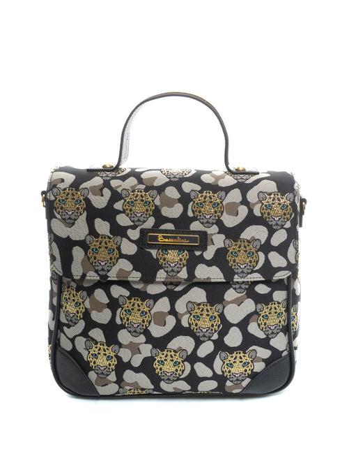 BRACCIALINI JACQUARD Handtasche leopard / schwarz - Damentaschen
