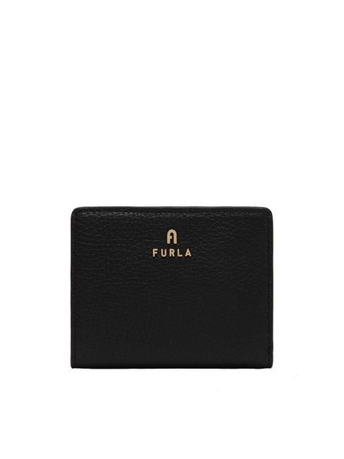FURLA CAMELIA Kompakte Brieftasche aus Kalbsleder Schwarz - Brieftaschen Damen