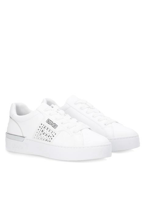 LIUJO SILVIA 85 Sneakers mit Schmuckapplikationen Weiß - Damenschuhe