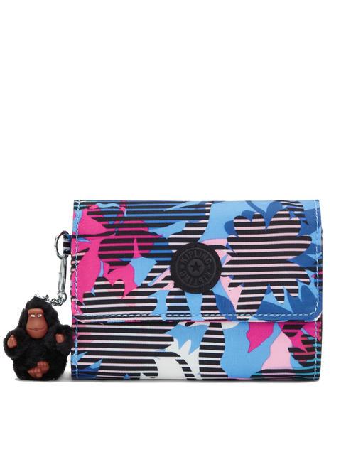 KIPLING PIXI Kompakte Brieftasche leuchtende Blüten - Brieftaschen Damen