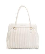 TOSCA BLU PLISS&Eacute; Schultertasche Wei&szlig; - Damentaschen - 1
