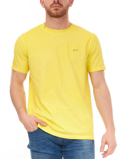 SUN68 SPECIAL DYED Baumwoll t-shirt fluo gelb - Herren-T-Shirts