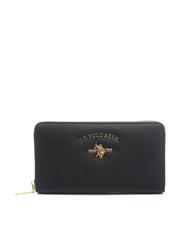 U.S. POLO ASSN. STANFORD Gro&szlig;e Geldb&ouml;rse mit Rei&szlig;verschluss SCHWARZ - Brieftaschen Damen - 1