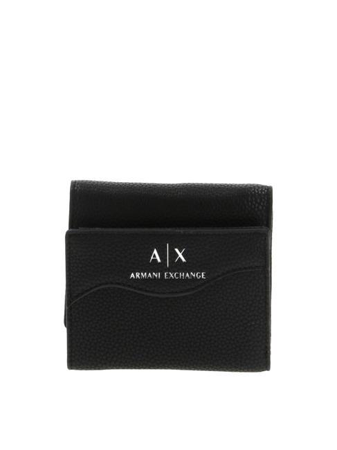 ARMANI EXCHANGE WAVE Kleine Geldbörse Schwarz - Brieftaschen Damen