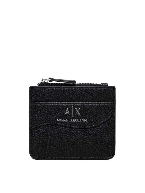 ARMANI EXCHANGE WAVE Kartenhalter mit Reißverschluss Schwarz - Brieftaschen Damen