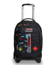 SEVEN SCRATCH BOY JACK Abnehmbarer Trolley-Rucksack mit 2 R&auml;dern - Rucks&auml;cke mit Trolleyfunktion