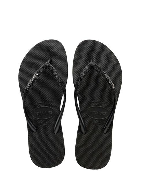HAVAIANAS SLIM SPARKLE Flip Flops SCHWARZ - Damenschuhe