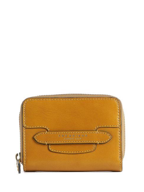 THE BRIDGE LUCREZIA Kompakte Brieftasche aus Leder süßer Honig Gold - Brieftaschen Damen