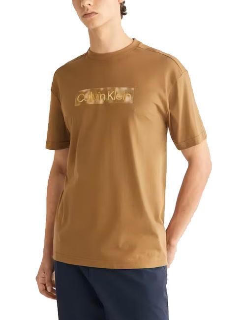 CALVIN KLEIN CAMO RAISED BOX LOGO Baumwoll t-shirt Känguru - Herren-T-Shirts
