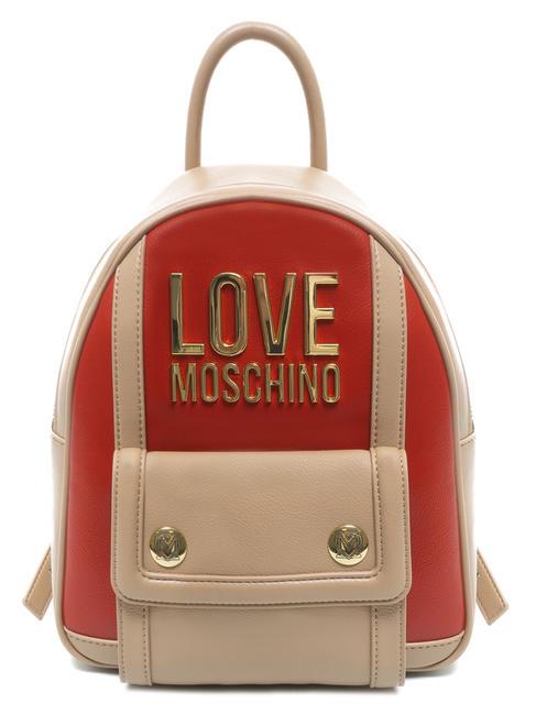 LOVE MOSCHINO LOGO LETTERING Rucksack rot - Damentaschen