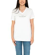 JOHN RICHMOND RONDON Baumwoll-T-Shirt mit Strasssteinen - T-Shirts und Tops f&uuml;r Damen