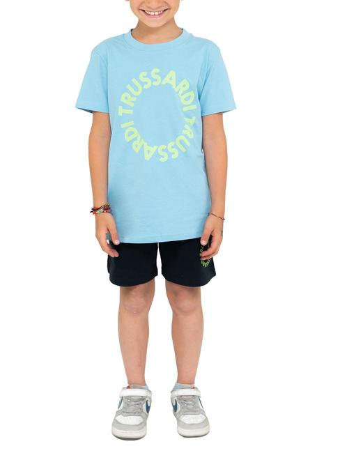 TRUSSARDI KUNIP Set aus T-Shirt und Bermuda azurblau/blau - Trainingsanzüge für Kinder