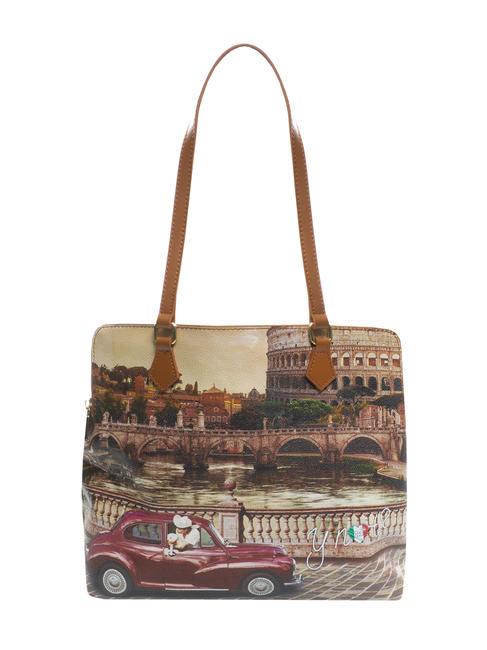YNOT YESBAG Tragetasche mit drei Fächern Vintage Rom - Damentaschen