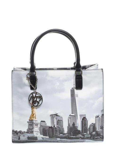 YNOT FASHION Handtasche, mit Schultergurt, Allover-Druck New York - Damentaschen