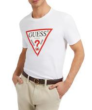 GUESS ORIGINAL T-Shirt mit Logo purweiß - Herren-T-Shirts - 1