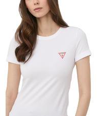 GUESS MINI TRIANGLE Schmal geschnittenes T-Shirt purwei&szlig; - T-Shirts und Tops f&uuml;r Damen - 1