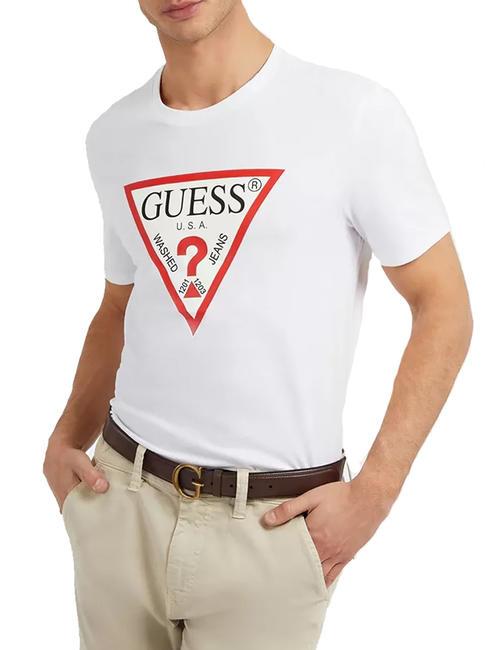 GUESS ORIGINAL T-Shirt mit Logo purweiß - Herren-T-Shirts
