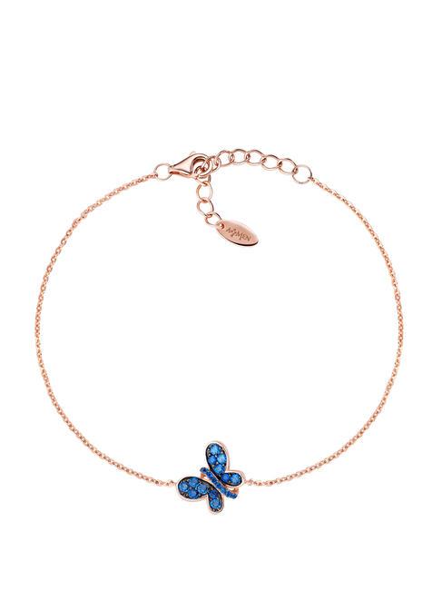 AMEN FARFALLE Blaues und weißes Zirkonarmband Rose - Armbänder