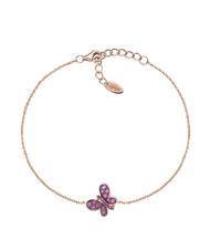 AMEN FARFALLE Lila Armband mit Zirkonia Rose - Armb&auml;nder - 1