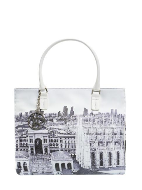 YNOT FASHION Handtasche, mit Schultergurt, Allover-Druck Mailand - Damentaschen