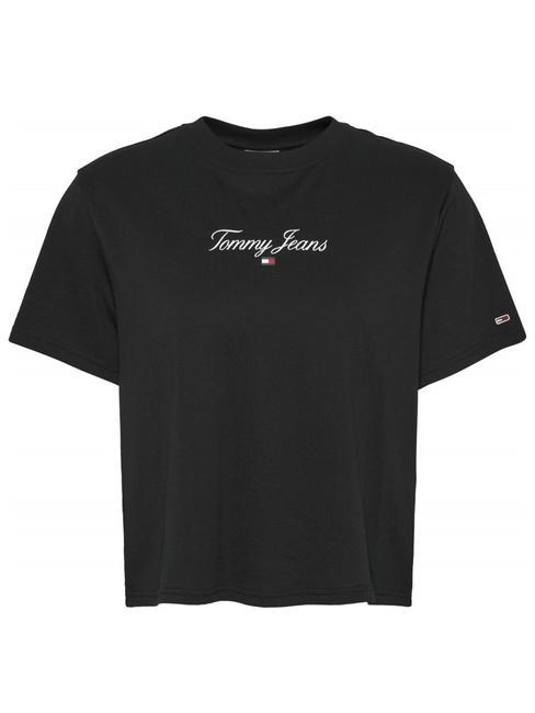 TOMMY HILFIGER TJ CLASSIC ESSENTIAL Baumwoll t-shirt SCHWARZ - T-Shirts und Tops für Damen