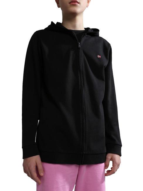NAPAPIJRI K BALIS Kapuzenpullover mit durchgehendem Reißverschluss schwarz 041 - Sweatshirts Kinder