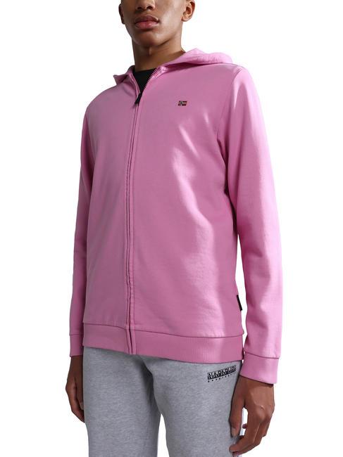 NAPAPIJRI K BALIS Kapuzenpullover mit durchgehendem Reißverschluss rosa Alpenveilchen S. 91 - Sweatshirts Kinder