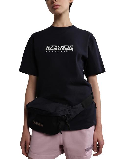 NAPAPIJRI S-BOX W SS Baumwoll-T-Shirt mit Logo blu marine - T-Shirts und Tops für Damen