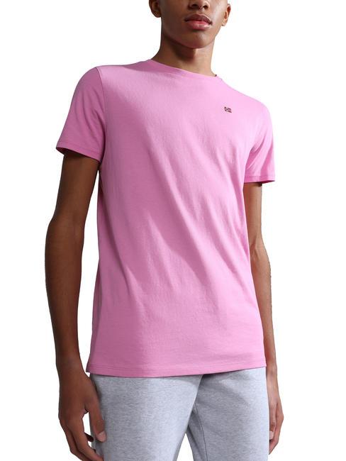 NAPAPIJRI K SALIS SS 2 Baumwoll-T-Shirt mit Mikrofähnchen rosa Alpenveilchen S. 91 - Kinder-T-Shirt
