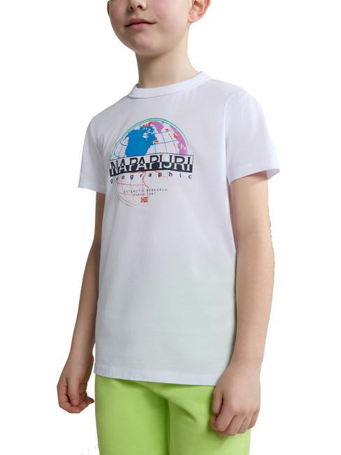 NAPAPIJRI KIDS AZOGUES Baumwoll t-shirt Helles Weiss - Kinder-T-Shirt