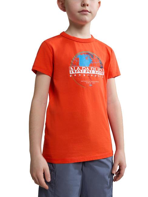 NAPAPIJRI KIDS AZOGUES Baumwoll t-shirt rote Kirsche r05 - Kinder-T-Shirt