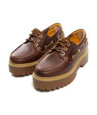 TIMBERLAND BOAT Hohe Bootsschuhe aus Leder Wurzelbier - Damenschuhe - 1
