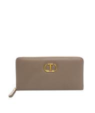 TWINSET NEW OVAL T Gro&szlig;es Lederportemonnaie - Brieftaschen Damen